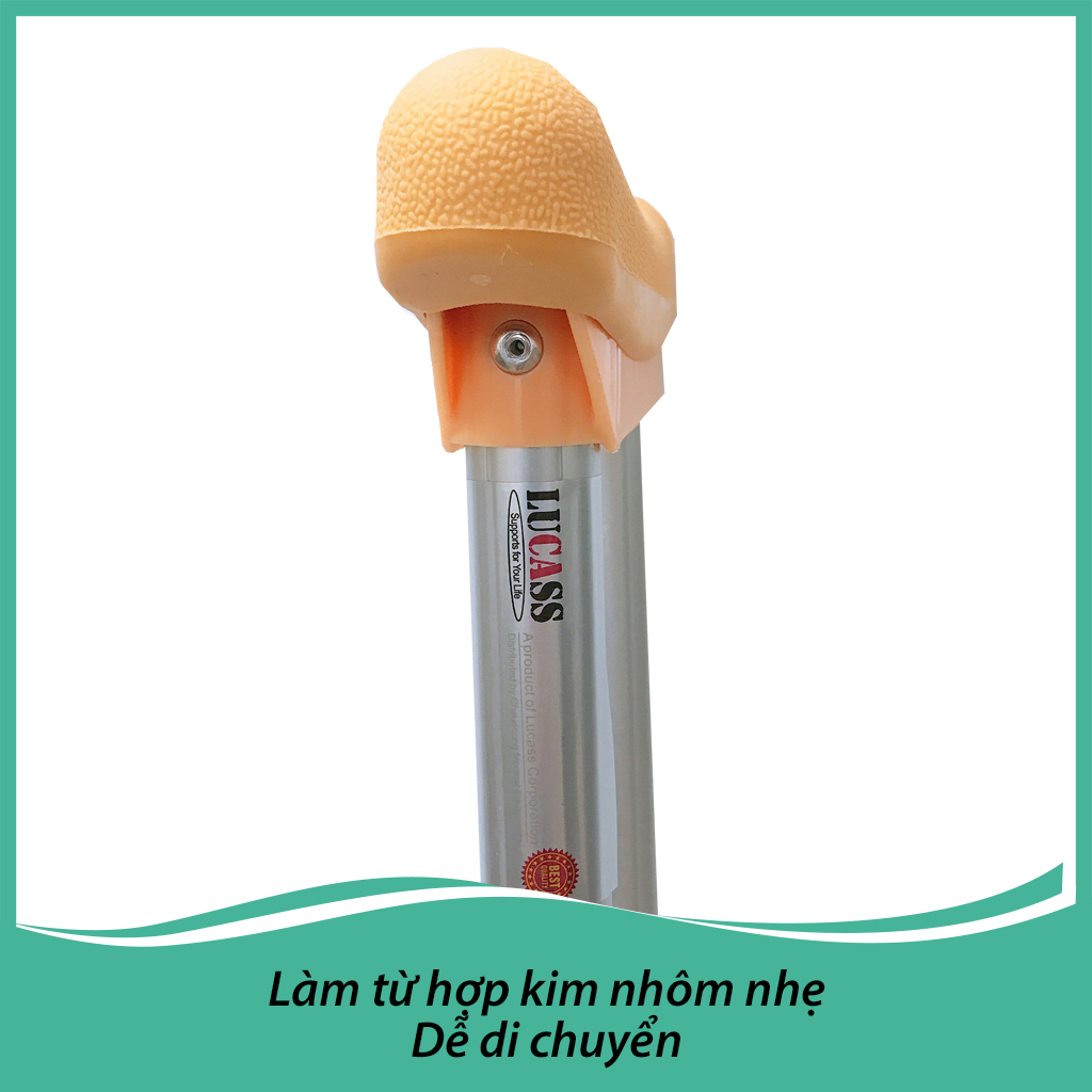 Nạng nách hợp kim nhôm đế cao su chống trượt - lucas c25 | Lazada.vn