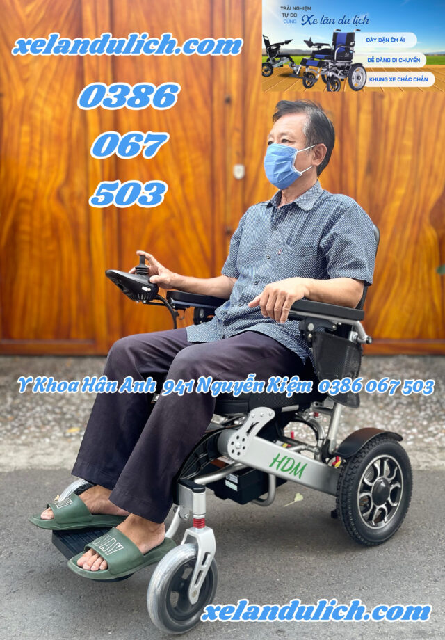Xe lăn điện siêu nhẹ HDM HD-W73001 gấp gọn dễ dàng, mang đi du lịch - Hình ảnh 7