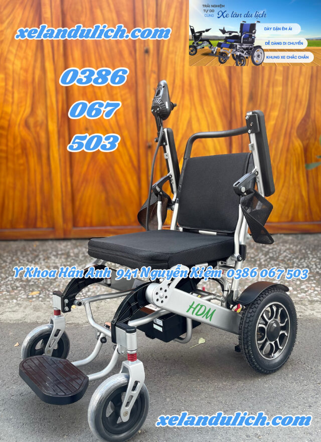 Xe lăn điện siêu nhẹ HDM HD-W73001 gấp gọn dễ dàng, mang đi du lịch - Hình ảnh 8