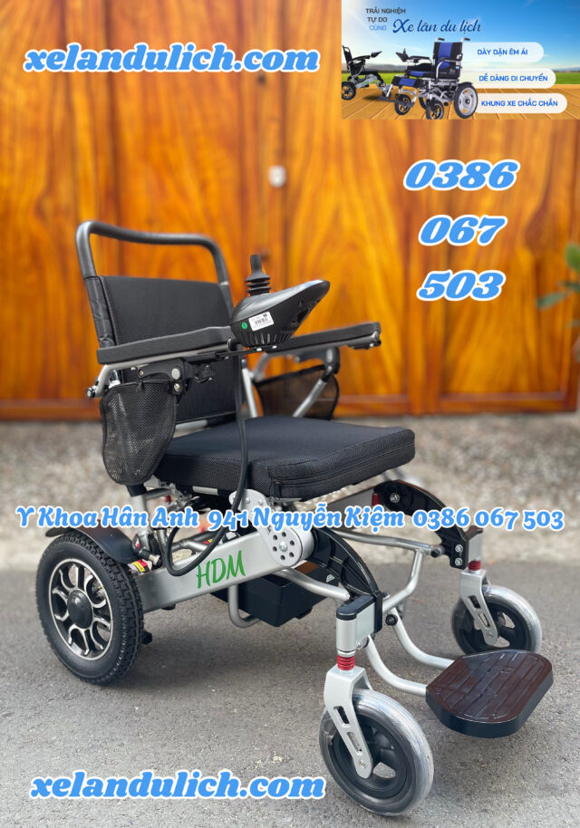 Xe lăn điện siêu nhẹ HDM HD-W73001 gấp gọn dễ dàng, mang đi du lịch - Hình ảnh 3