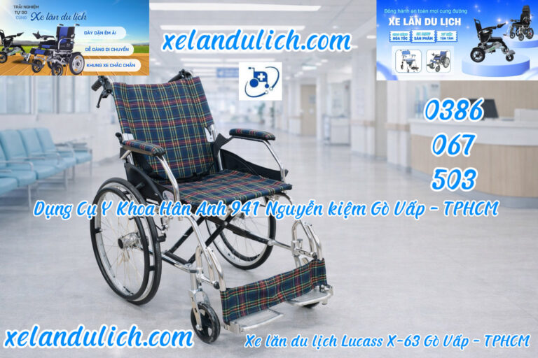 Xe Lăn Du Lịch Lucass X-63: Siêu Nhẹ, Gọn Gàng – Lựa Chọn Số 1 Tại Gò Vấp