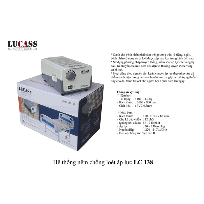ĐỆM KHÍ CHỐNG LỞ LOÉT LUCASS LC-138