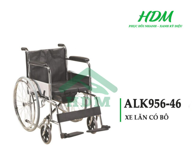 Xe lăn tiêu chuẩn có bô HDM ALK956-46 - Hình ảnh 4