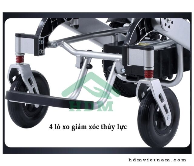 Xe lăn điện siêu nhẹ GENTLE 120P kiểu dáng châu Âu - Hình ảnh 3