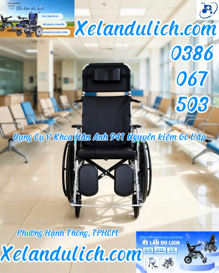 Xe Lăn Đa Năng Hợp Kim Nhôm Siêu Nhẹ HADN-608JB – Lựa Chọn Số 1 Tại Gò Vấp - Hình ảnh 3